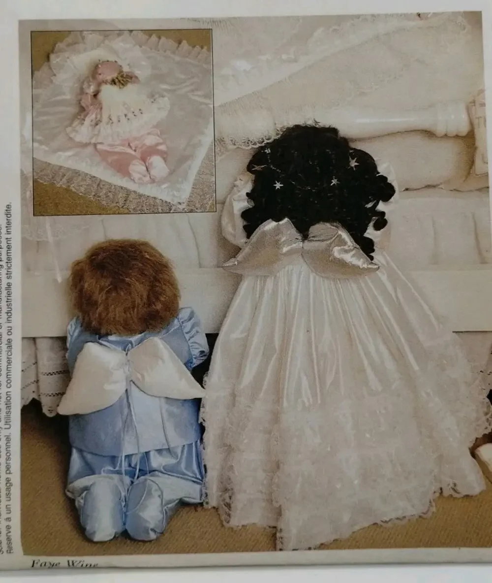 McCalls Crafts 2445 Peek a Boo Little Angel Dolls Sewing Pattern - Uncut